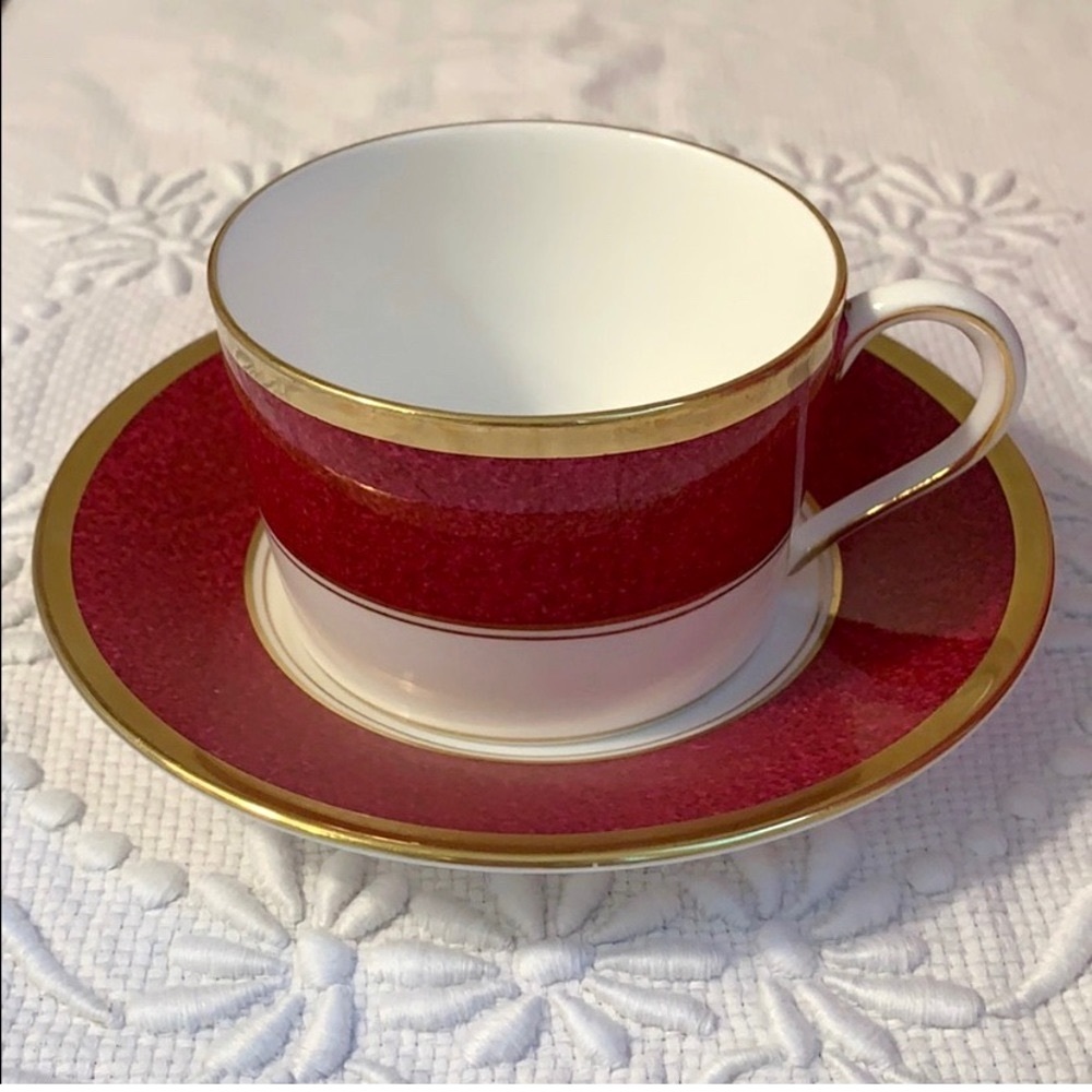 Coalport Athlone Marine tea coffee cup saucer gold